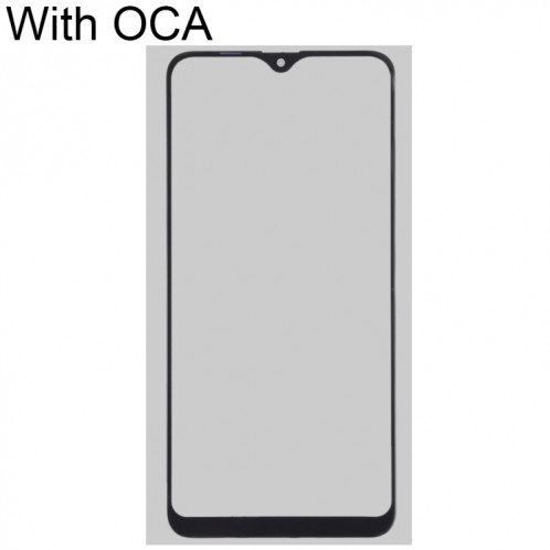 Pour Samsung Galaxy M10 lentille extérieure en verre avec adhésif OCA optiquement transparent SH26031292-06