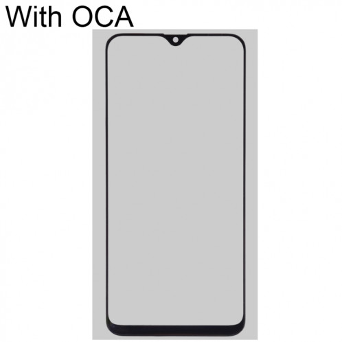 Pour Samsung Galaxy A10e / A20e Lentille en verre extérieure de l'écran avant avec adhésif optiquement transparent OCA SH26051279-06
