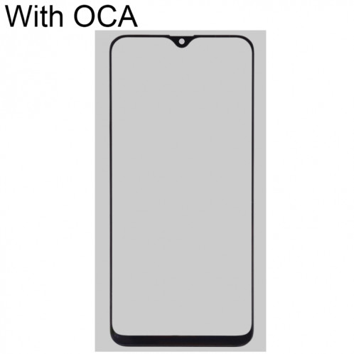 Pour Samsung Galaxy A20 / A30S Lentille en verre extérieure avec adhésif optiquement transparent OCA SH260673-06