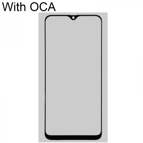 Pour Samsung Galaxy A40s lentille extérieure en verre avec adhésif optiquement transparent OCA SH26091544-06