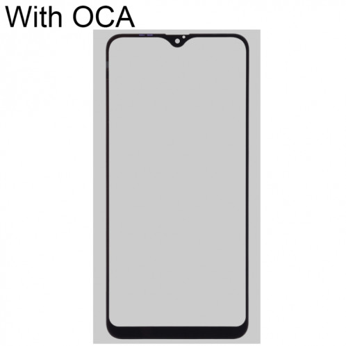 Pour Samsung Galaxy A12 lentille extérieure en verre avec adhésif optiquement transparent OCA SH26141691-06