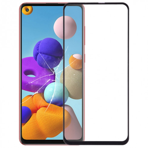 Pour Samsung Galaxy A21S lentille extérieure en verre avec adhésif OCA optiquement transparent SH2616434-06