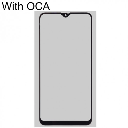 Pour Samsung Galaxy A02s lentille extérieure en verre avec adhésif OCA optiquement transparent SH26181229-06