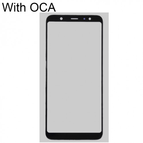 Pour Samsung Galaxy A6 + lentille extérieure en verre avec adhésif optiquement transparent OCA SH2634332-06