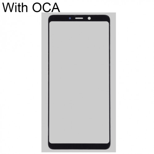 Pour Samsung Galaxy A9 2018 / A920 / A9S Lentille en verre extérieure de l'écran avant avec adhésif optiquement transparent OCA SH26371638-06