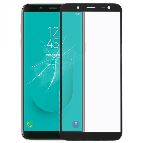 Pour Samsung Galaxy J6 / J600 Lentille en verre extérieure avec adhésif optiquement transparent OCA SH2638348-06