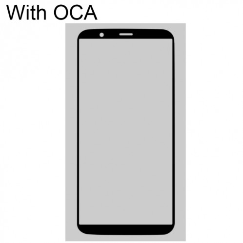 Pour OnePlus 5T lentille extérieure en verre avec adhésif OCA optiquement transparent SH29031133-07