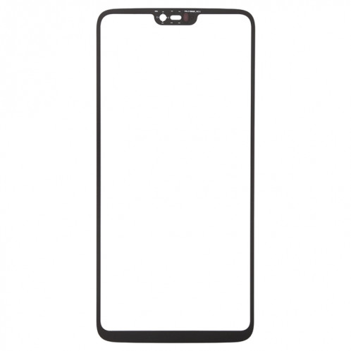 Pour OnePlus 6 lentille extérieure en verre d'écran avant avec adhésif optiquement transparent OCA SH29041887-07