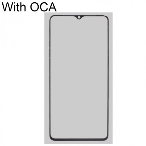 Pour OnePlus 7T lentille extérieure en verre d'écran avant avec adhésif optiquement transparent OCA SH29071337-07
