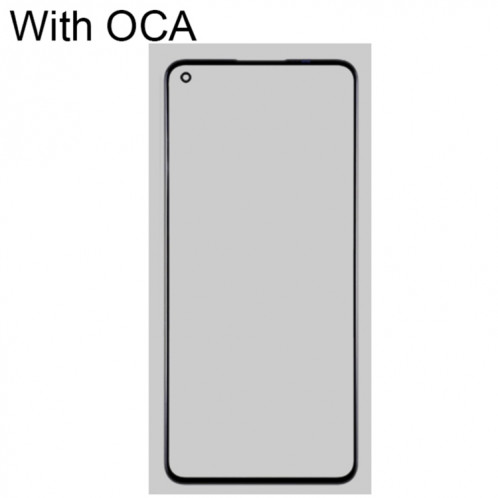 Pour OnePlus 9/9R lentille extérieure en verre avec adhésif OCA optiquement transparent SH29091290-07