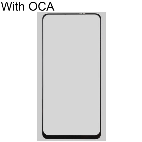 Pour OPPO A52 / A72 / A92 / K7X Lentille en verre externe d'écran avant avec adhésif optiquement transparent OCA SH720141-06