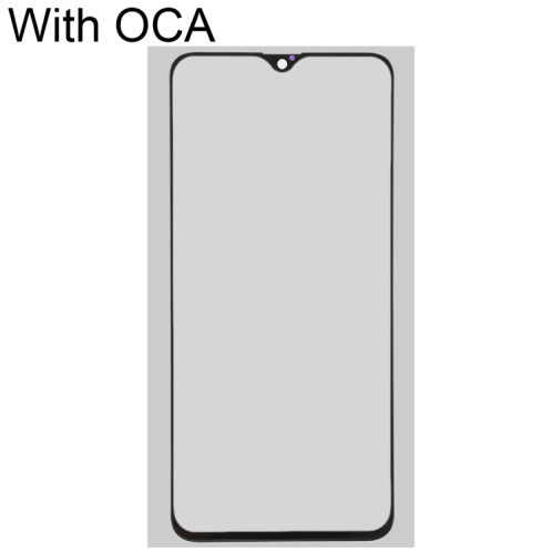 Pour OPPO R17 / R17 Pro Lentille en verre extérieure avec adhésif optiquement transparent OCA SH721812-06