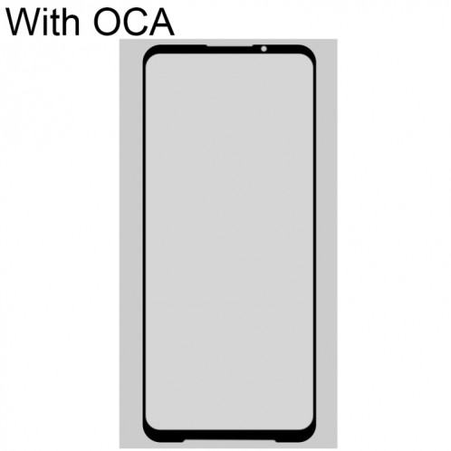 Lentille en verre extérieur à l'écran avant avec adhésif optiquement clair OCA pour le requin noir Xiaomi 3 SH89181518-07