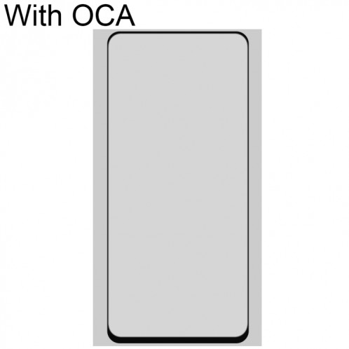 Lentille en verre extérieur à l'écran avant avec adhésif optiquement clair de l'OCA pour Xiaomi Redmi Note 9 5G SH89291732-07