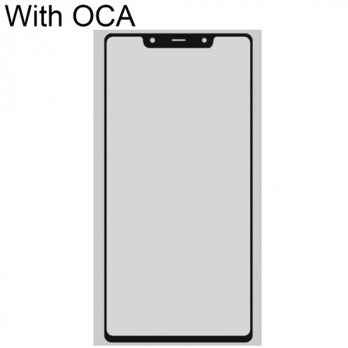 Lentille en verre extérieur à l'écran avant avec adhésif optiquement clair de l'OCA pour Xiaomi MI 8 SE SH89301282-07