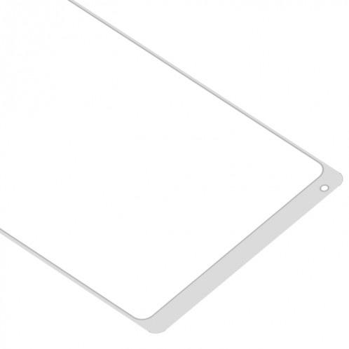 Lentille en verre extérieur à l'écran avant avec adhésif optiquement clair OCA pour Xiaomi MI Mix 2 (blanc) SH001B636-07