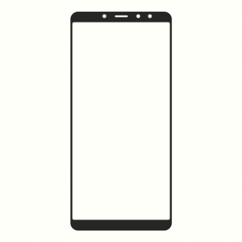 Lentille en verre extérieur à l'écran avant avec adhésif optiquement clair OCA pour Xiaomi MI 6x (noir) SH005A753-07