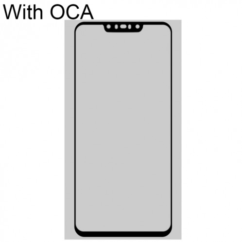 Lentille en verre extérieur à écran avant avec adhésif optiquement clair OCA pour Huawei Nova 3 SH0326383-07