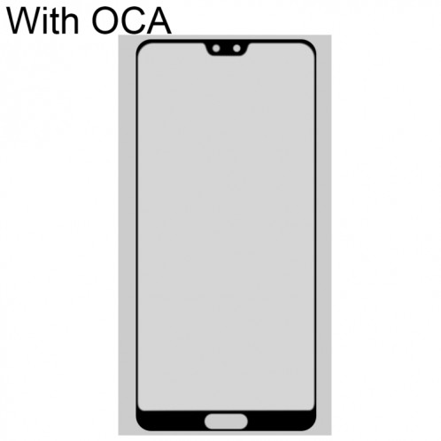 Lentille en verre extérieur à écran avant avec adhésif OCA Optiquement clair pour Huawei P20 SH0340233-07