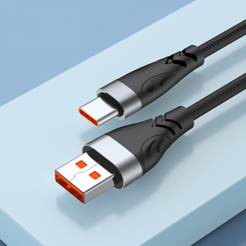 ADC-008 66W USB au câble de données de charge rapide USB-C / C / C, longueur de câble: 2m (gris noir) SH102A555-08