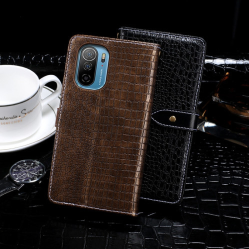 Pour Ulefone note 13P Idewei Crocodile texture horizontale texture texture texture texture texture téléphone (bleu foncé) SI811F267-07