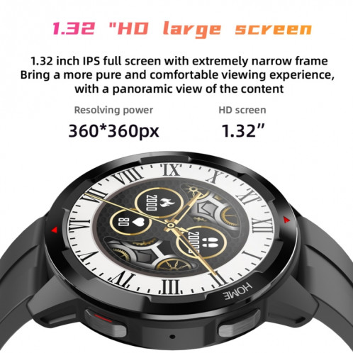 MT13 1,32 pouces TFT Smart Watch Smart Watch, Support Bluetooth Call & Alipay (Bleu) SH701B156-07