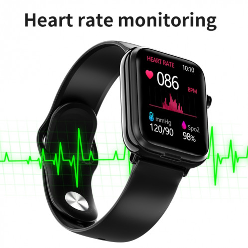 X8 1,69 pouces IPS Smart Watch Smart Watchuds TWS, support Bluetooth Appel (Noir) SH401A1824-07