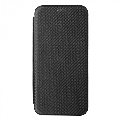 Pour Ulefone NOTE 13P Texture de la fibre de carbone Magnétique Horizontal Flip Coque Téléphone PU (Noir) SH803C1921-07