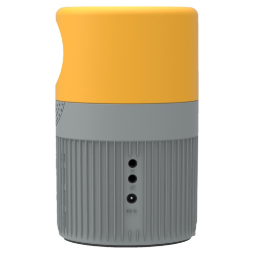 T400 100 pouces Écran 3000 Lumens LED Mini Projecteur, Type de prise: Fiche UK (gris jaune) SH803A10-09