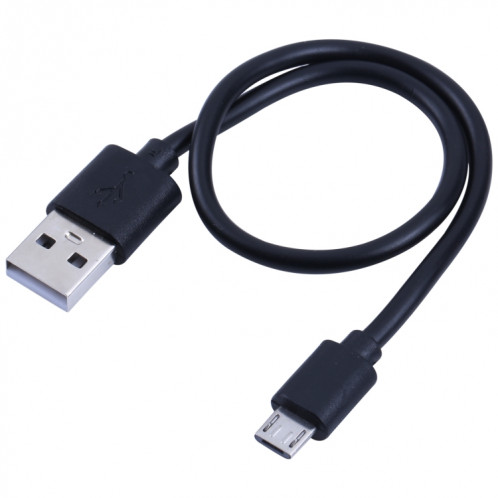 Câble de chargement de noyau de cuivre USB à micro USB, longueur de câble: 30cm (noir) SH101A809-07