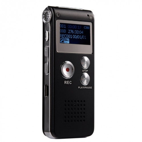 SK-012 16 Go USB Dictaphone Digital Audio Voice Enregistreur vocal avec WAV MP3 Lecteur Var Fonction (Noir) SH702A1989-07