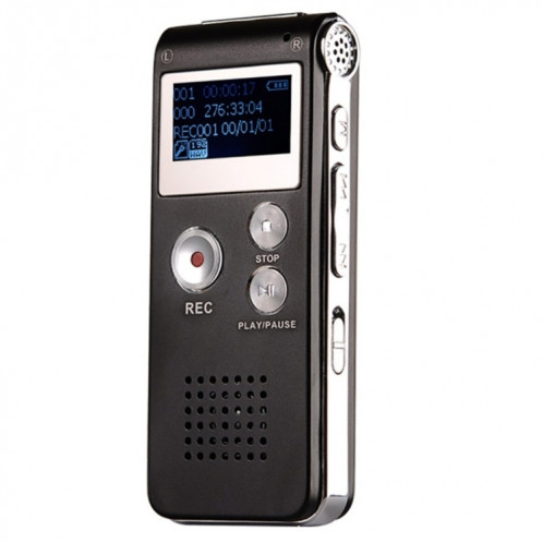 SK-012 16 Go USB Dictaphone Digital Audio Voice Enregistreur vocal avec WAV MP3 Lecteur Var Fonction (Noir) SH702A1989-07