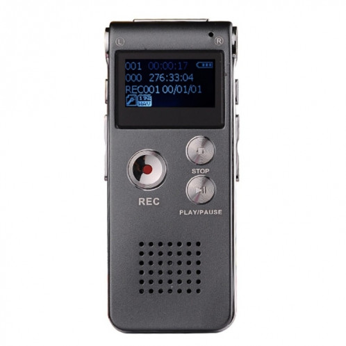 SK-012 32 Go USB Dictaphone Digital Audio Voice Recorder avec lecteur MP3 WAV Fonction var (gris) SH703B1152-07