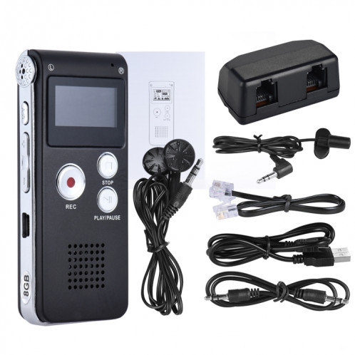 SK-012 32 Go USB Dictaphone Digital Audio Voice Recorder avec lecteur MP3 WAV Fonction var (gris) SH703B1152-07