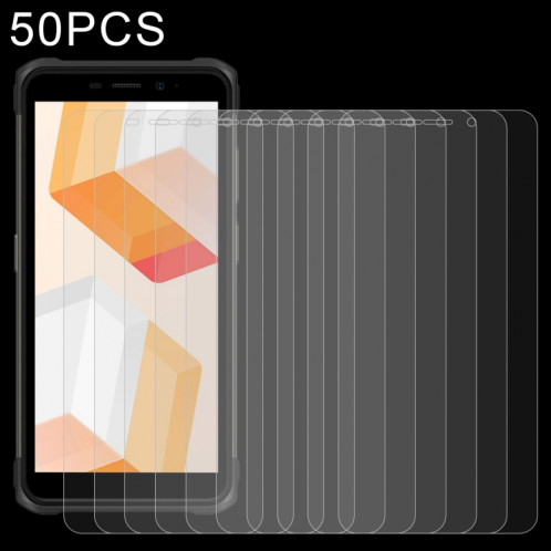 50 pcs 0.26mm 9h 2.5d film de verre trempé pour Ulefone Armor x10 pro SH20021146-06