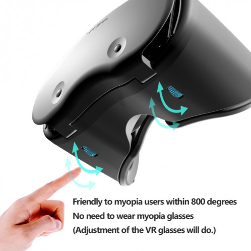 VRG Pro X7 Blu-Ray Protection VR VR pour les téléphones mobiles de 5 à 7 pouces SH663167-07