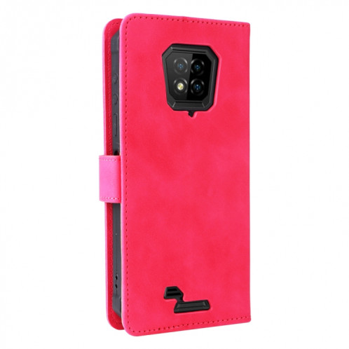 Pour Ulefone Armor 8 Skin Senteuse Boucle magnétique Cas de texture de texture de veau (Rose Rouge) SH404C526-07