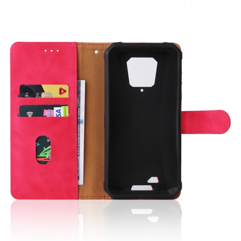 Pour Ulefone Armor 8 Skin Senteuse Boucle magnétique Cas de texture de texture de veau (Rose Rouge) SH404C526-07