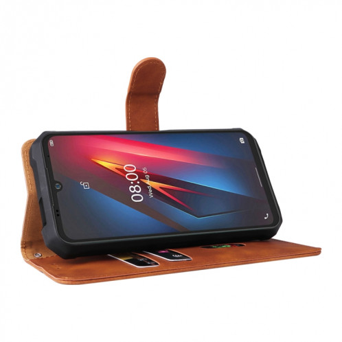 Pour Ulefone Armor 8 peau Senteuse Boucle magnétique texture texture texture texture casquette (brun) SH404E710-07
