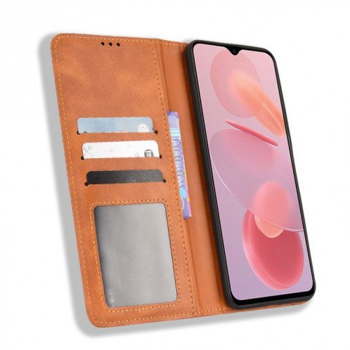 Pour Ulefone note 12P boucle magnétique rétro texture texture texture casquette (brun) SH015B903-07