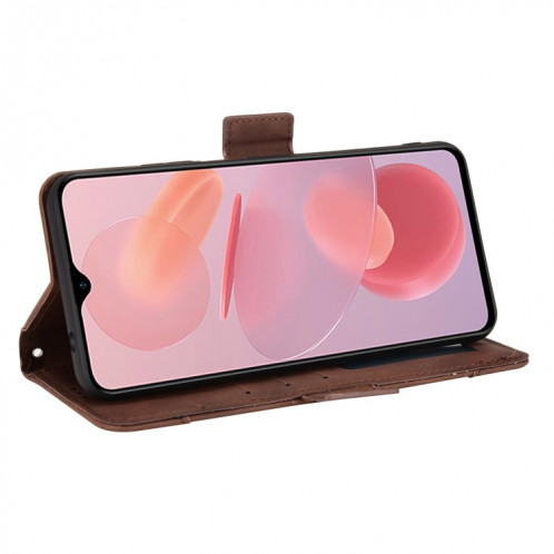 Pour Ulefone Note 12P Skin Sentez-vous Cas de téléphone en cuir de veau (brun) SH611C427-07