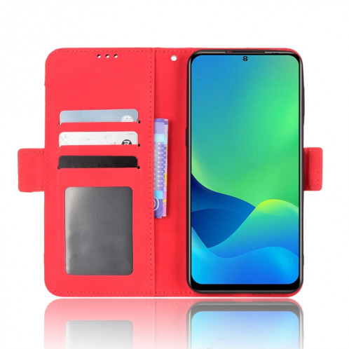 Pour Ulefone NOTE 13P Peau Senteuse Cas de téléphone en cuir de mollet (rouge) SH612B61-07