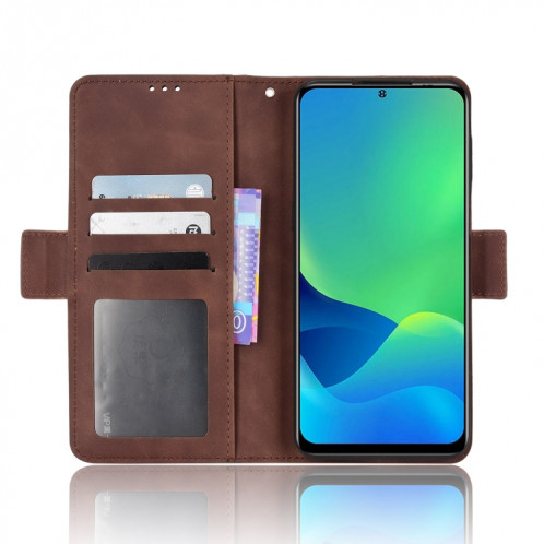 Pour Ulefone NOTE 13P Peau Sentez-vous Cas de téléphone en cuir de veau (brun) SH612C1272-07