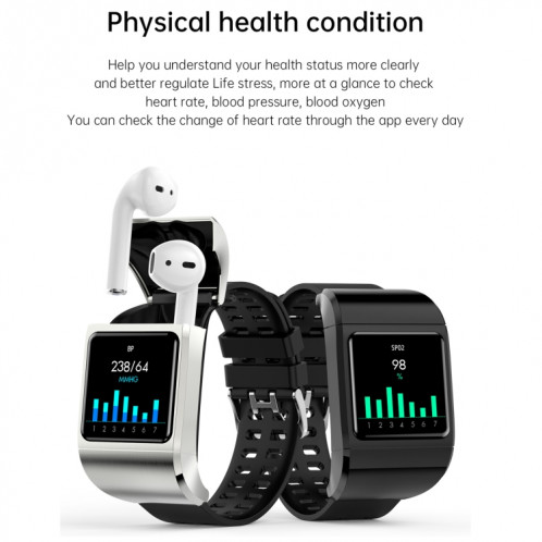 G36Pro 1,3 pouce IPS Screen Screen Smart Watch, Support Mesure de la pression artérielle / Surveillance du sommeil (Noir) SH001A311-07