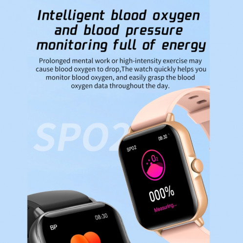 L21 1,69 pouce TFT Screen Watch Smart Watch, Soutenir la surveillance de la pression artérielle / Surveillance du sommeil (argent) SH101B1563-07