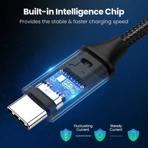USB-C / TYPE-C Mâle à USB-C / TYPE-C Thunderbolt masculin 3 Câble de données, Durée du câble: 1.2M SH52051771-07