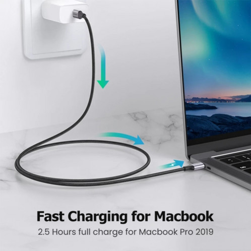 USB-C / TYPE-C Mâle à USB-C / TYPE-C Thunderbolt masculin 3 Câble de données, Durée du câble: 1.2M SH52051771-07