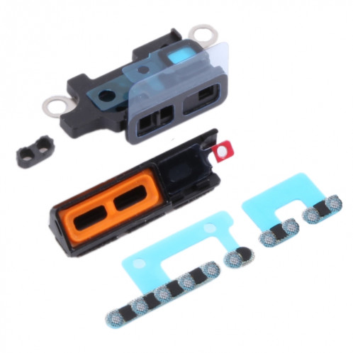 10 treillis anti-poussière de haut-parleurs PCS avec cadre pour iPhone 13 Pro (Noir) SH503D1493-04