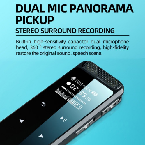 Q55 Stylo de contrôle vocal de contrôle vocal de réduction de bruit SMART Smart HD, capacité: 32GB (noir) SH205A810-07