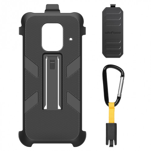 Pour Ulefone Power Armor 14 Pro Ulefone Back Clip Téléphone de téléphone avec mousqueton (noir) SU101A1928-07